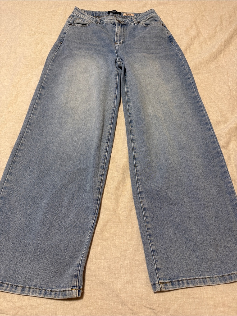 BCBGeneration Light Blue Wide-Leg Jeans